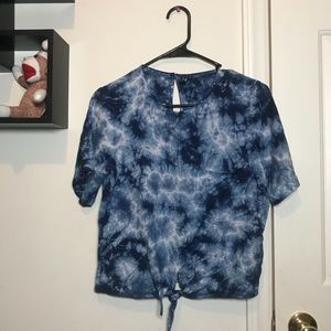Blue tie dye shirt